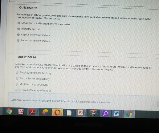 Solved QUESTION 15 An increase in labour productivity does | Chegg.com