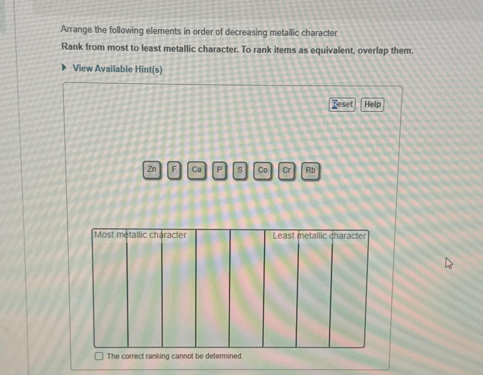 Solved Arrange the following elements in order of decreasing | Chegg.com