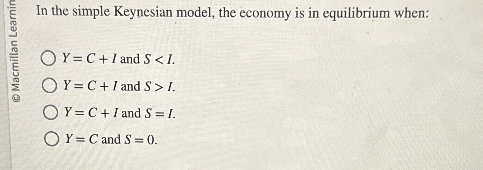 Solved In the simple Keynesian model, the economy is in | Chegg.com