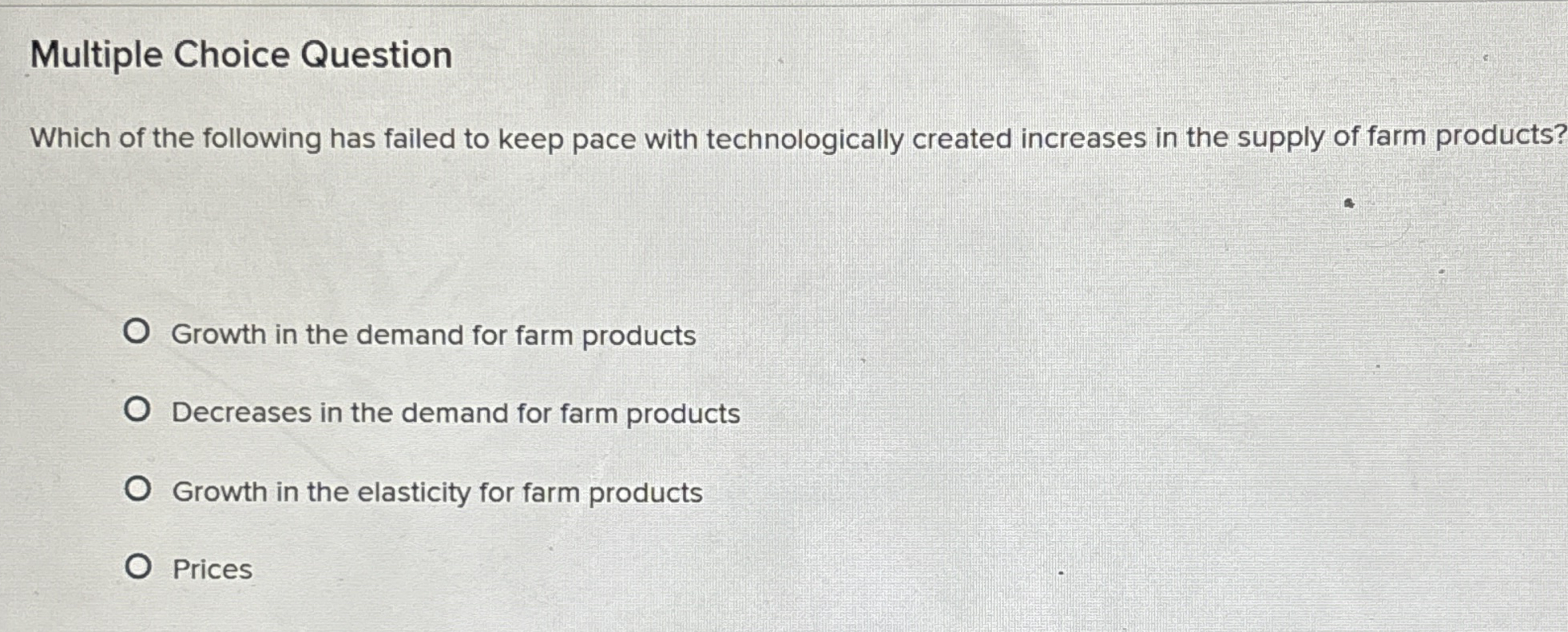 Solved Multiple Choice QuestionWhich of the following has | Chegg.com