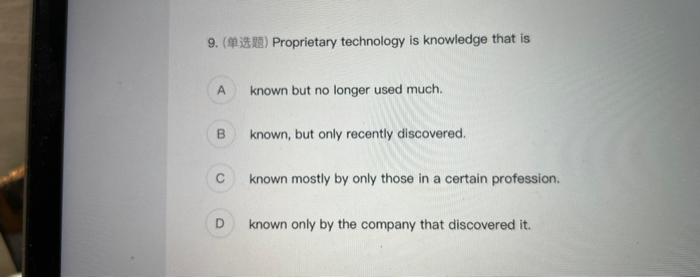 solved-9-proprietary-technology-is-knowledge-that-is