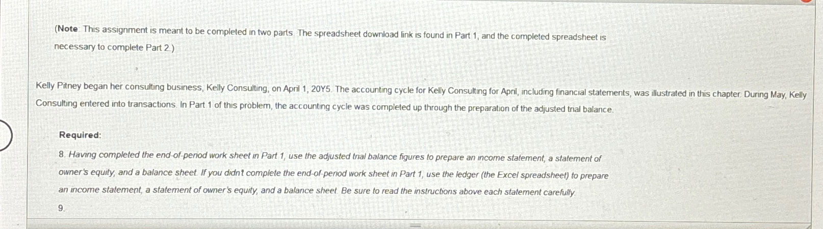Solved (Note This assignment is meant to be completed in two | Chegg.com