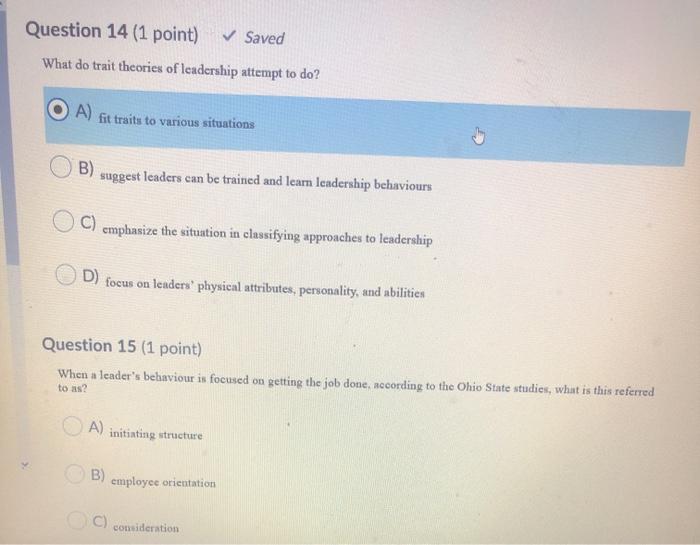 Solved Question 10 (1 point) Barbara can be difficult to | Chegg.com
