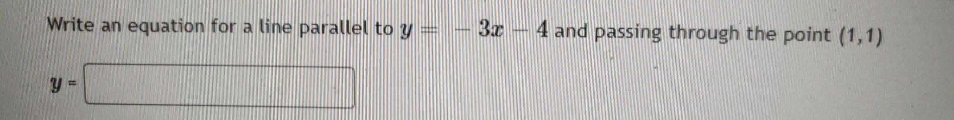 write the equation of a line parallel to y 2x 3