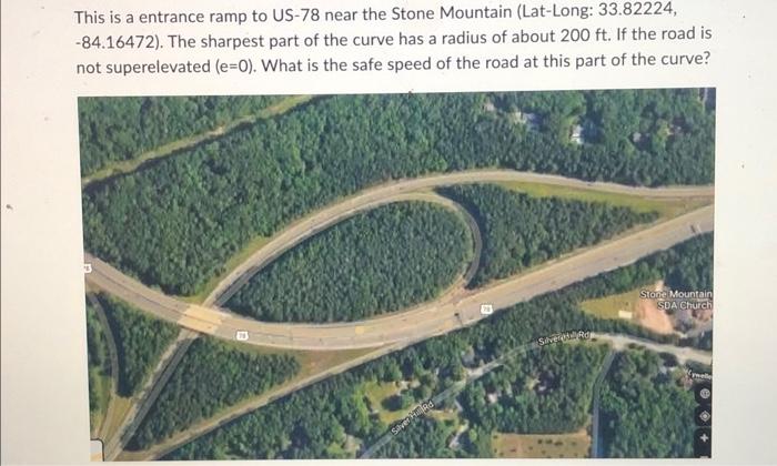 Solved This Is A Entrance Ramp To Us-78 Near The Stone 