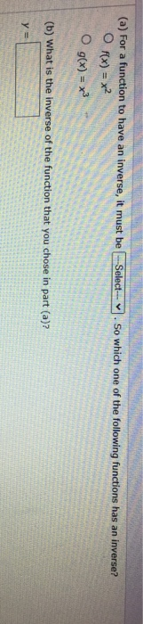 Solved Select So which one of the following functions has an | Chegg.com