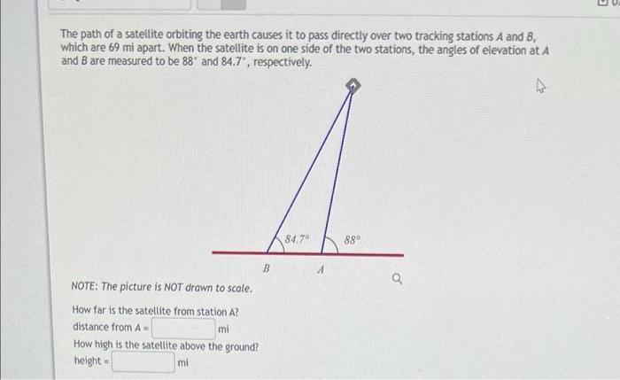 Solved Points A and B are separated by a lake. To find the | Chegg.com