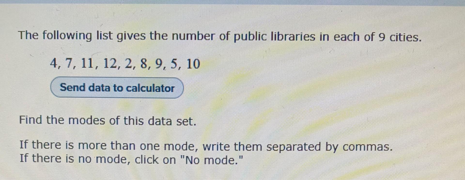 Solved The following list gives the number of public | Chegg.com