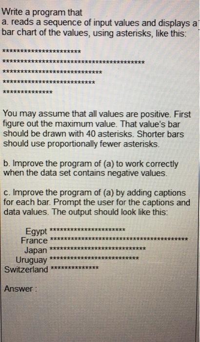 Solved Write a program that a reads a sequence of input | Chegg.com
