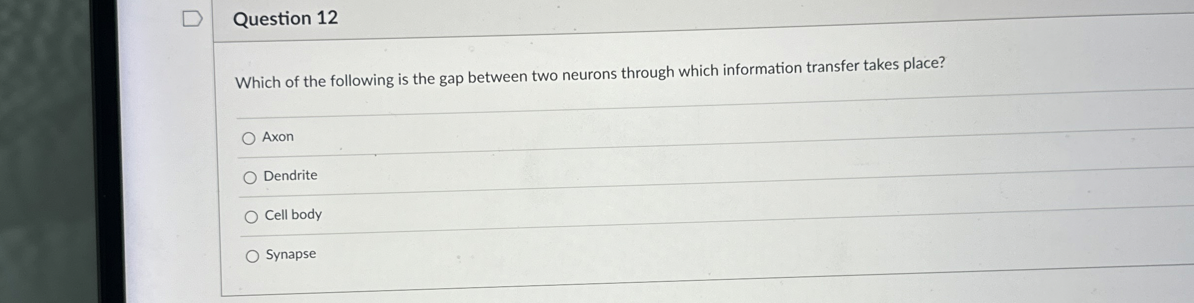 Solved Question 12Which of the following is the gap between | Chegg.com