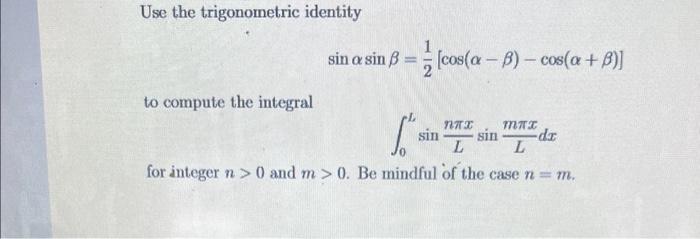 Use the trigonometric identity
\[
\sin \alpha \sin \beta=\frac{1}{2}[\cos (\alpha-\beta)-\cos (\alpha+\beta)]
\]
to compute t