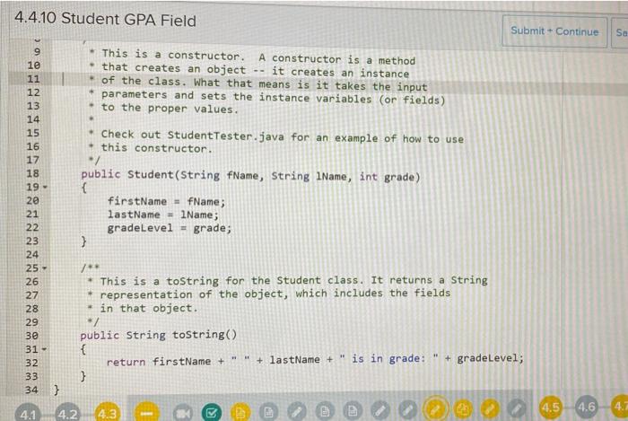 Solved Exercise : Student GPA Field 6 points Let's Go! This | Chegg.com