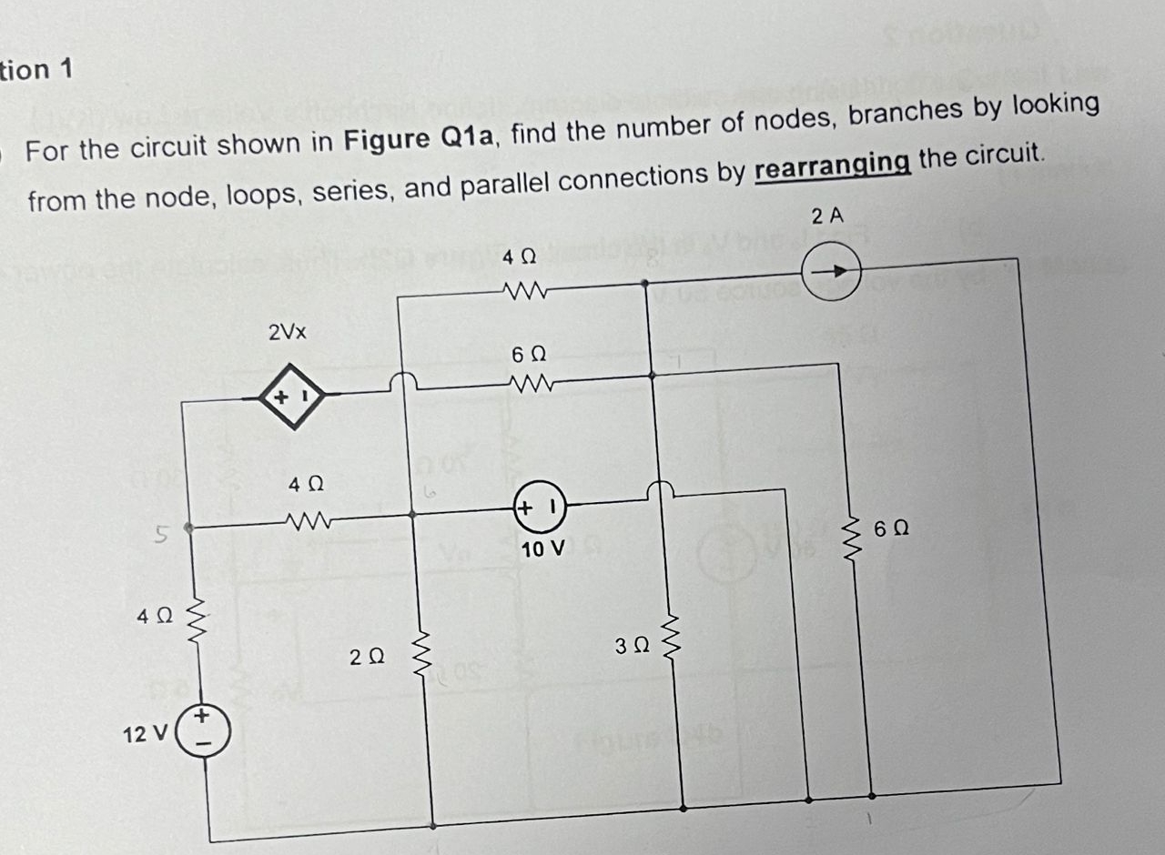 Tion 1For The Circuit Shown In Figure Q1a, ﻿find The | Chegg.com