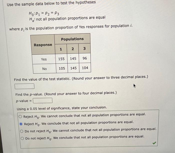 Solved Use the sample data below to test the hypotheses | Chegg.com
