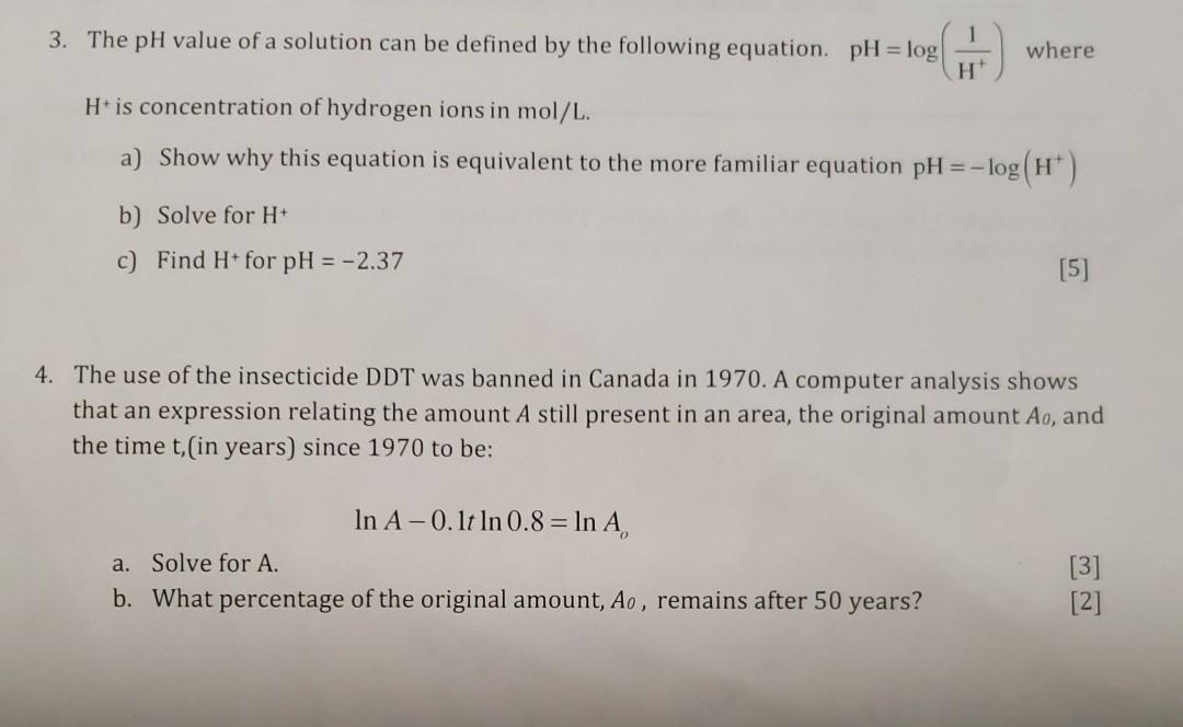 if ph value of a solution is 3