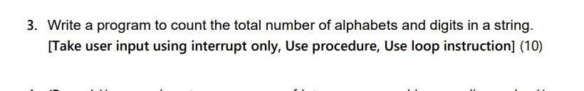 Solved 3. Write a program to count the total number of | Chegg.com