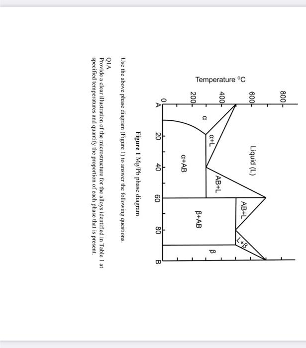 Solved Figure 1Mg/Pb phase diagram Use the above phase | Chegg.com