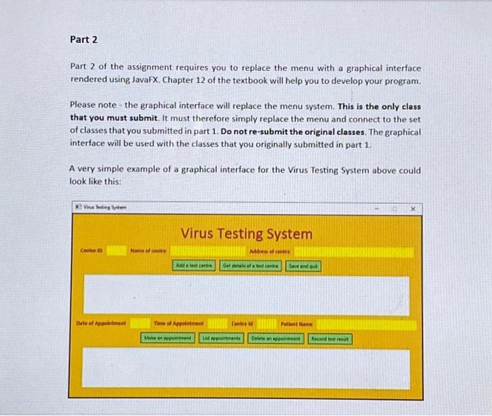 Solved Part 2 of the assignment requires you to replace the | Chegg.com