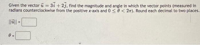Solved 3 2 1 5 -4 -3 -2 -1 1 2 3 4 -2 3 Find the components | Chegg.com