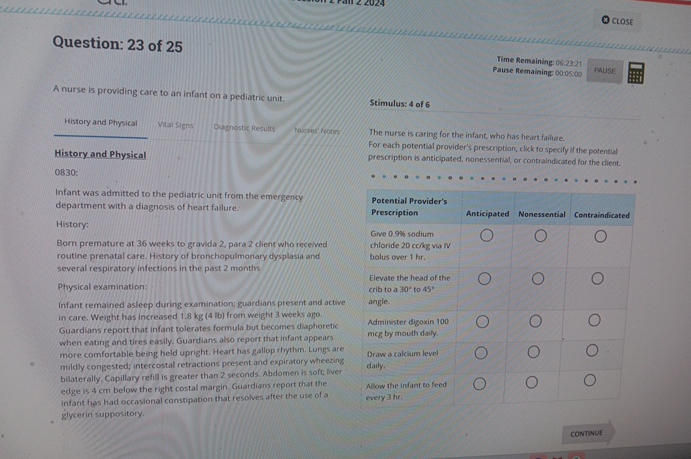 Solved Question: 23 ﻿of 25A nurse is providing care to an | Chegg.com