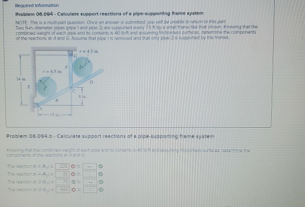 Solved Required Information Problem 06.094 - Calculate | Chegg.com