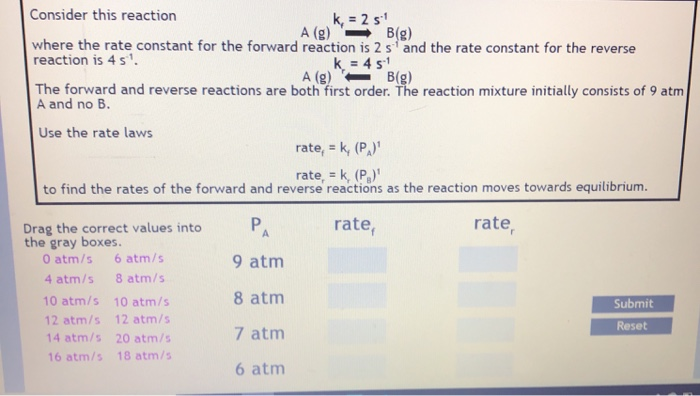 Solved Consider This Reaction K = 2 51 A(g) B(g) Where The | Chegg.com