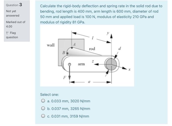 Solved Question 3 Not yet answered Marked out of 4.00 | Chegg.com