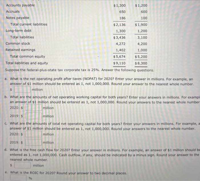 Solved a. What is the net operating profit after taxes | Chegg.com