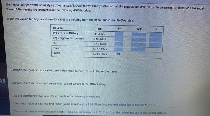 Solved 4. Determining main effects and interactions in a | Chegg.com