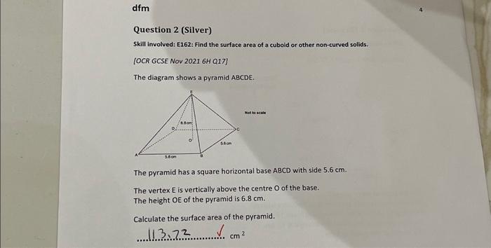 Solved dfm Question 2 (Silver) Skill involved: E162: Find | Chegg.com