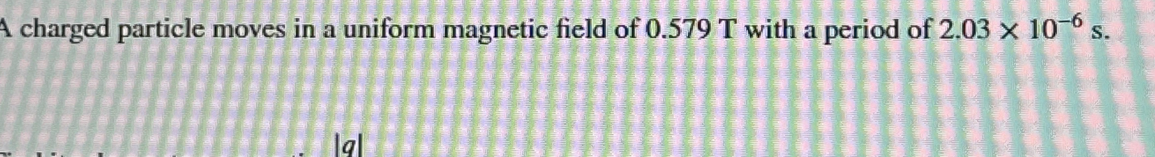 Solved A charged particle moves in a uniform magnetic field | Chegg.com