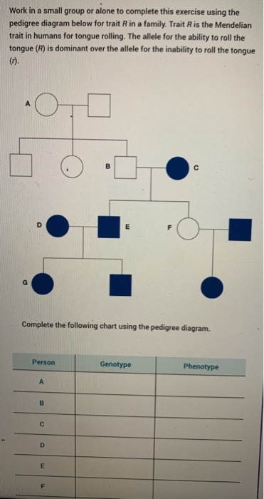 Solved Work in a small group or alone to complete this | Chegg.com