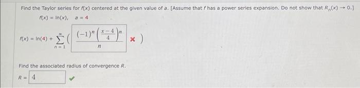 Solved Find the Taylor series for f(x) centered at the given | Chegg.com