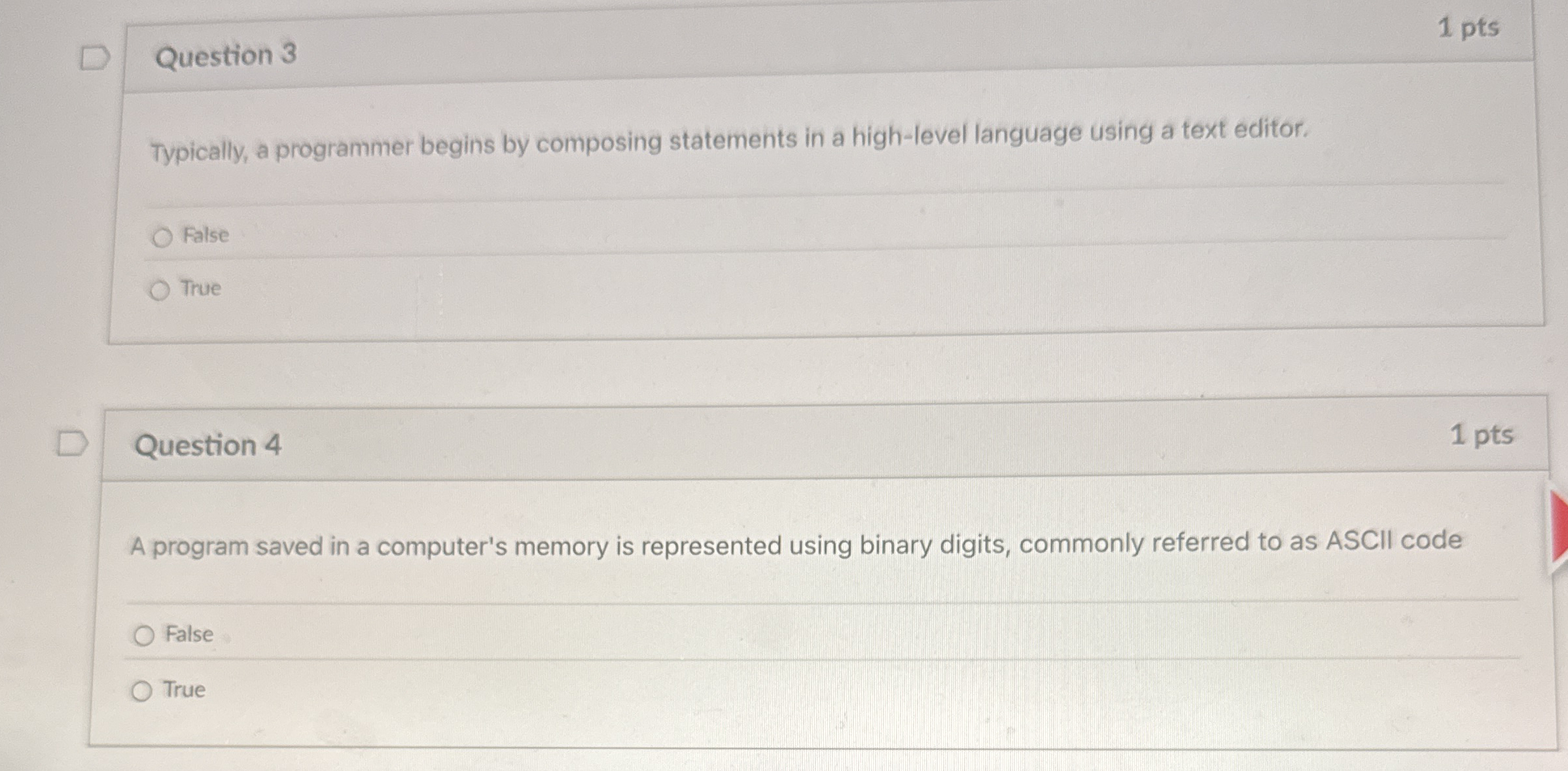 Solved Question 31 ﻿ptsTypically, a programmer begins by | Chegg.com