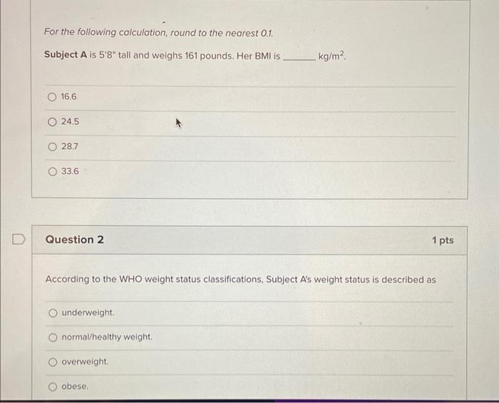 Solved For the following calculation round to the nearest Chegg