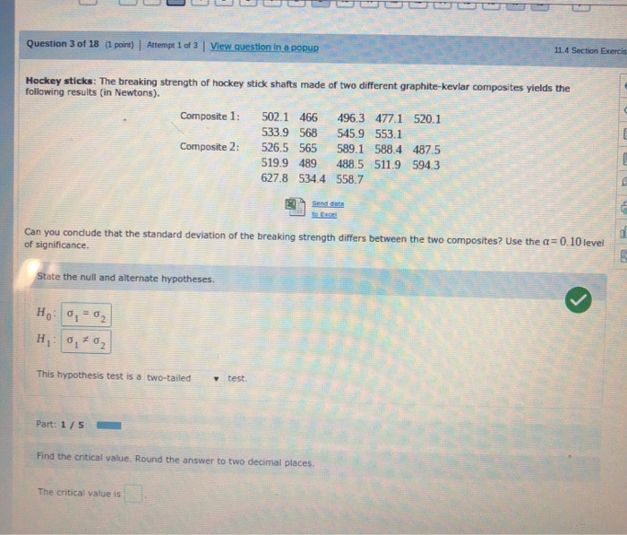 Solved Question 3 of 18 (1 point) Attempt 1 of 3 | View | Chegg.com