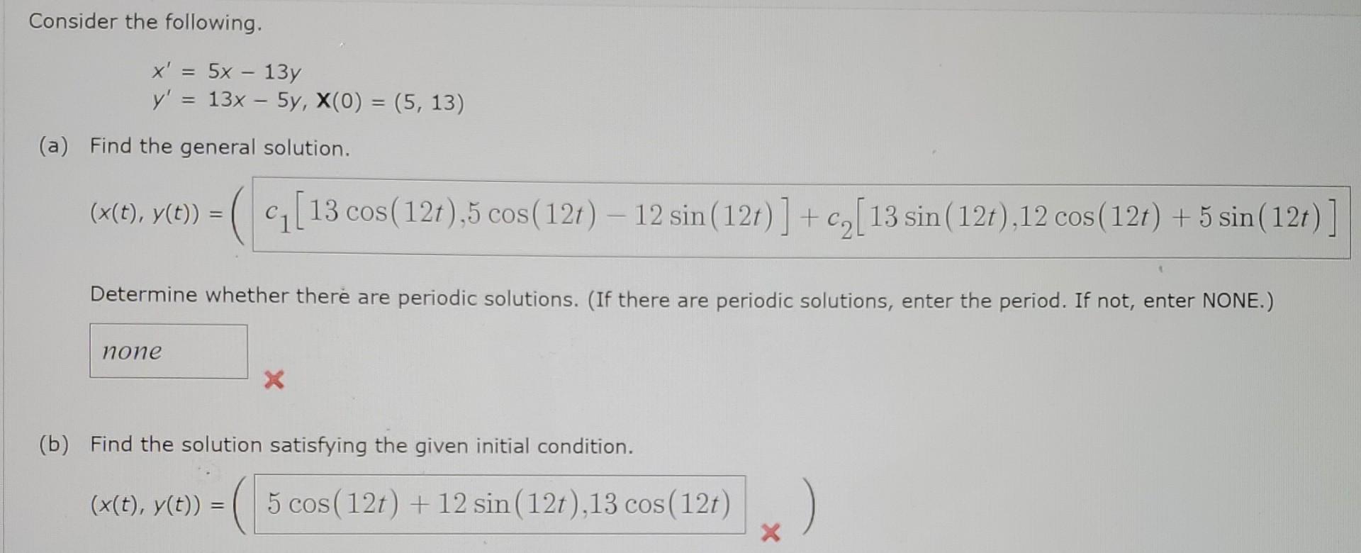 x 3 )( y 5 )= 13