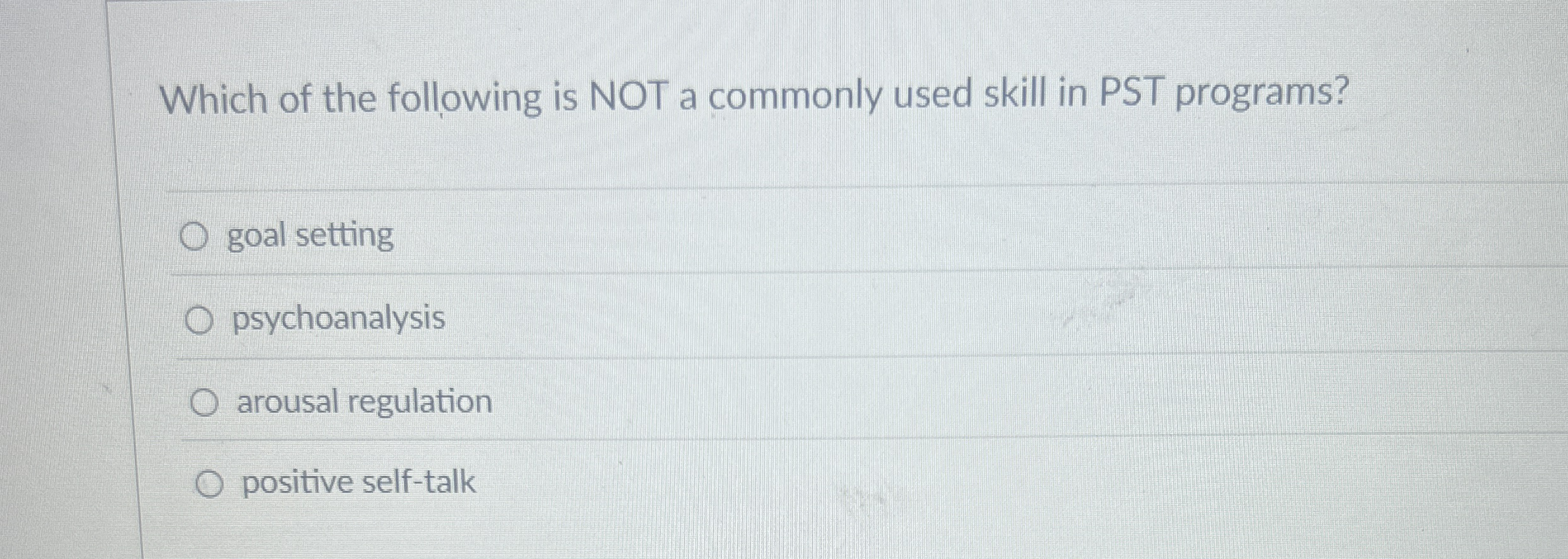 Solved Which of the following is NOT a commonly used skill | Chegg.com