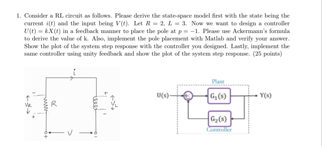 Solved Consider a RL circuit as follows. Please derive the | Chegg.com
