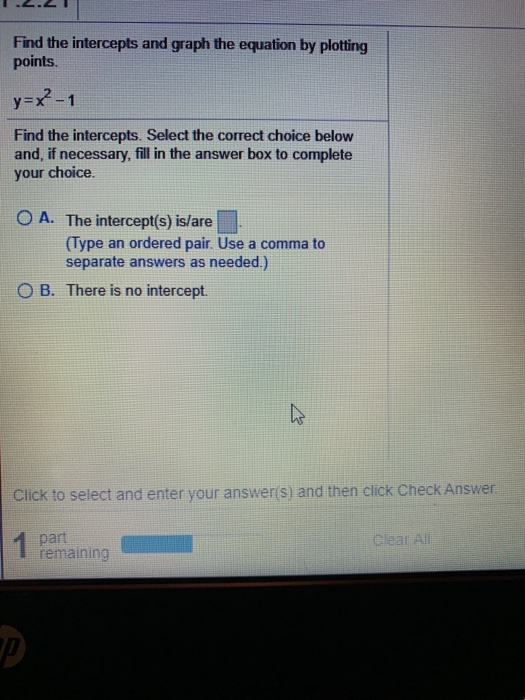 Solved Find the intercepts and graph the equation by | Chegg.com