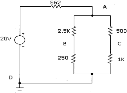 Solved In the following circuit, find the current through an | Chegg.com