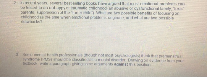 2. In recent years, several best-selling books have | Chegg.com