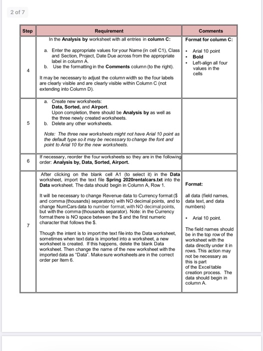 summary create a microsoft excel workbook with four chegg com