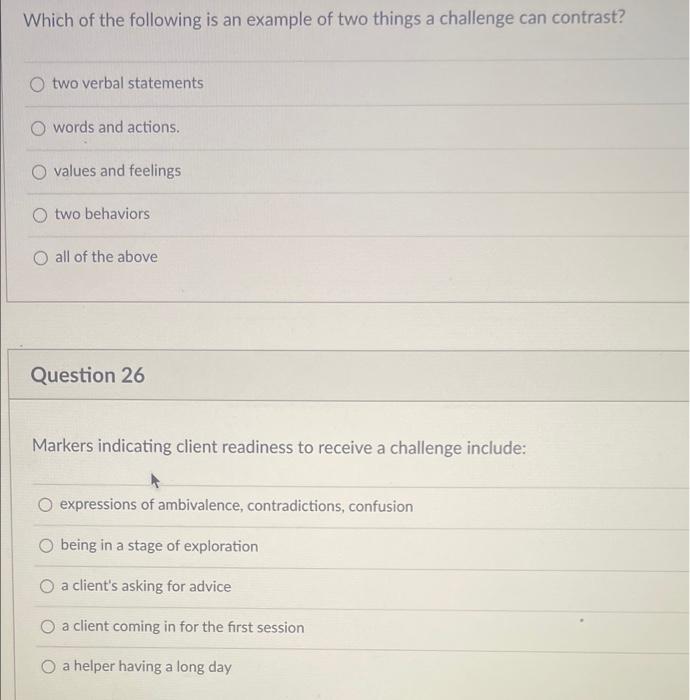 Solved Which of the following is an example of two things a | Chegg.com