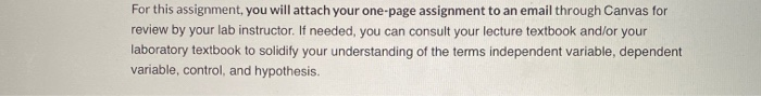 Solved For this assignment, you will attach your one-page | Chegg.com