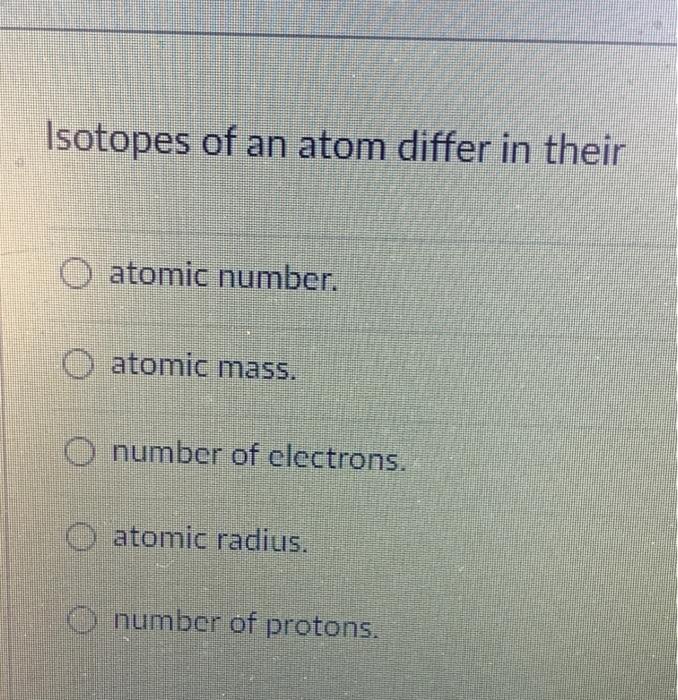 define isotopes and distinguish between atomic number and mass number