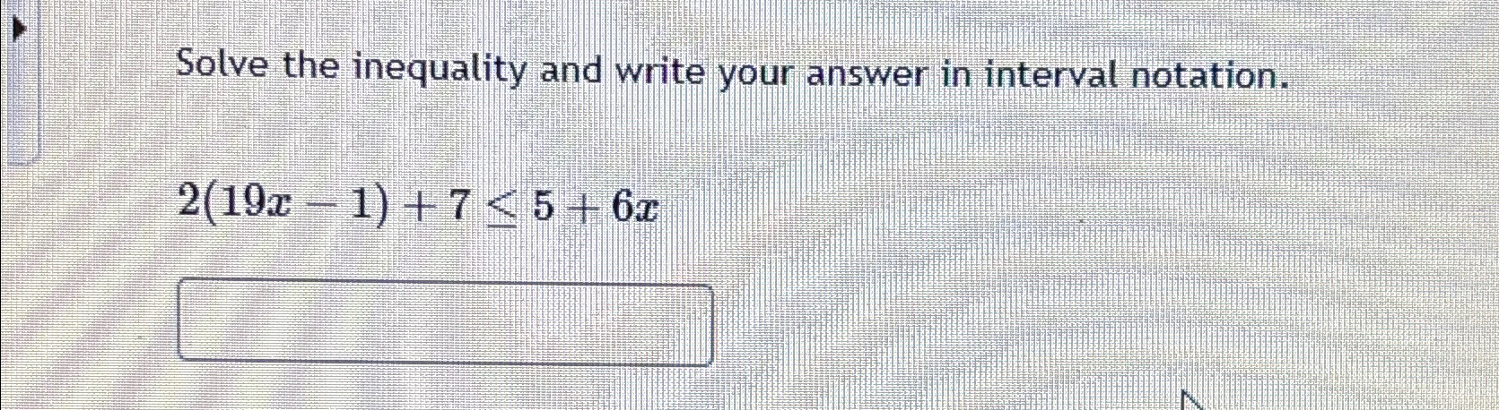 Solved Solve the inequality and write your answer in | Chegg.com