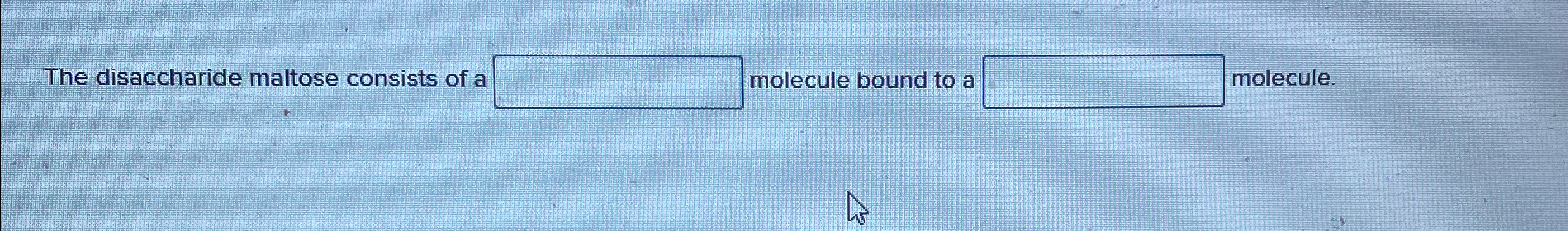 Solved The disaccharide maltose consists of a ﻿molecule | Chegg.com