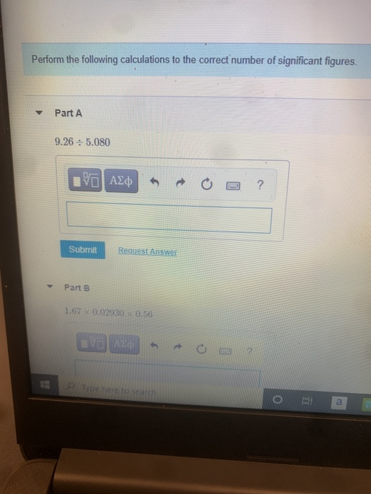 Solved Perform the following calculations to the correct | Chegg.com