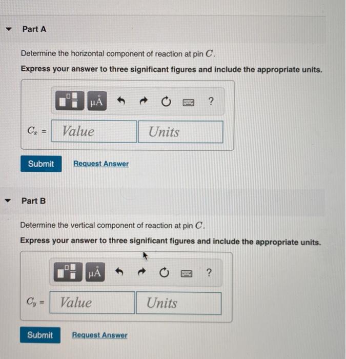 Solved Determine the horizontal and vertical components of | Chegg.com